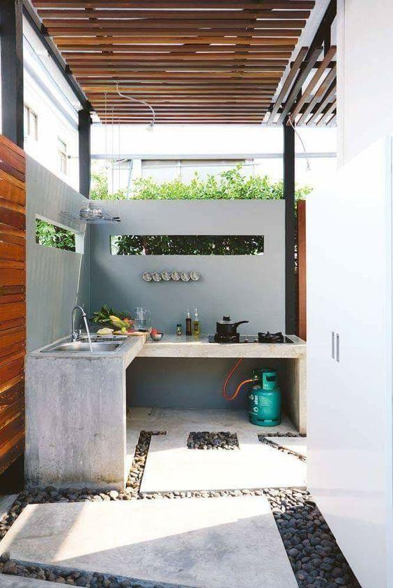 5+ Ide dapur outdoor minimalis, Masak yang Instagramable!