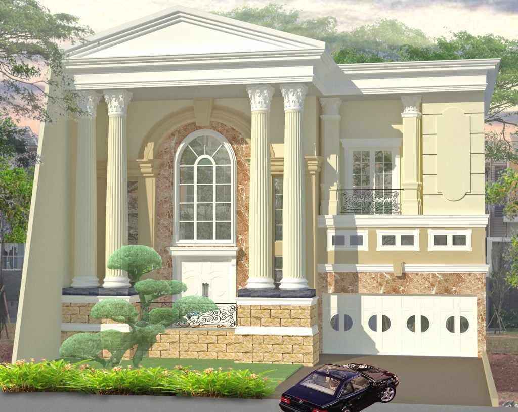 21 Macam Desain Warna Cat Eksterior Rumah Klasik Modern Terpopuler Yang