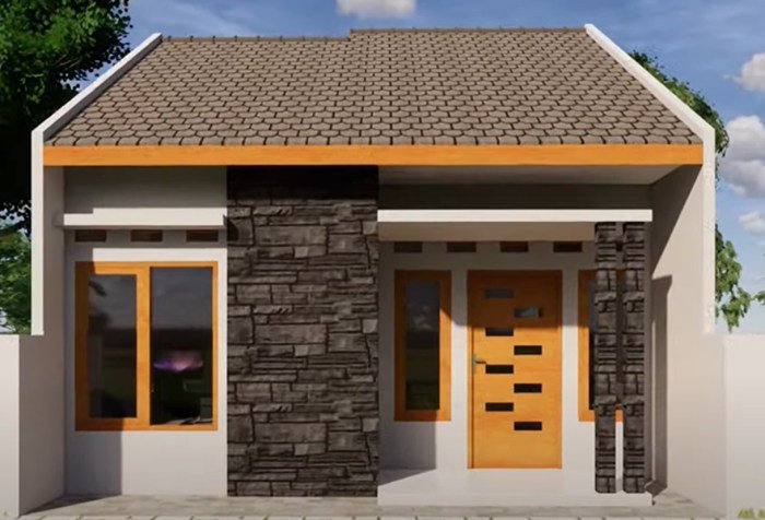 Contoh model rumah 6x8 biaya 30 juta