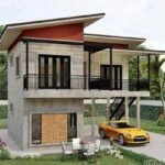 Desain rumah 2 lantai sederhana dan biaya RAB