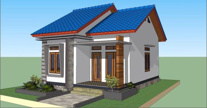 Contoh model rumah 6x8 biaya 30 juta